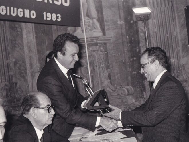 1983 Rocco Caporale-Rettore Università Federico II Carlo Ciliberto e Andrea Amatucci